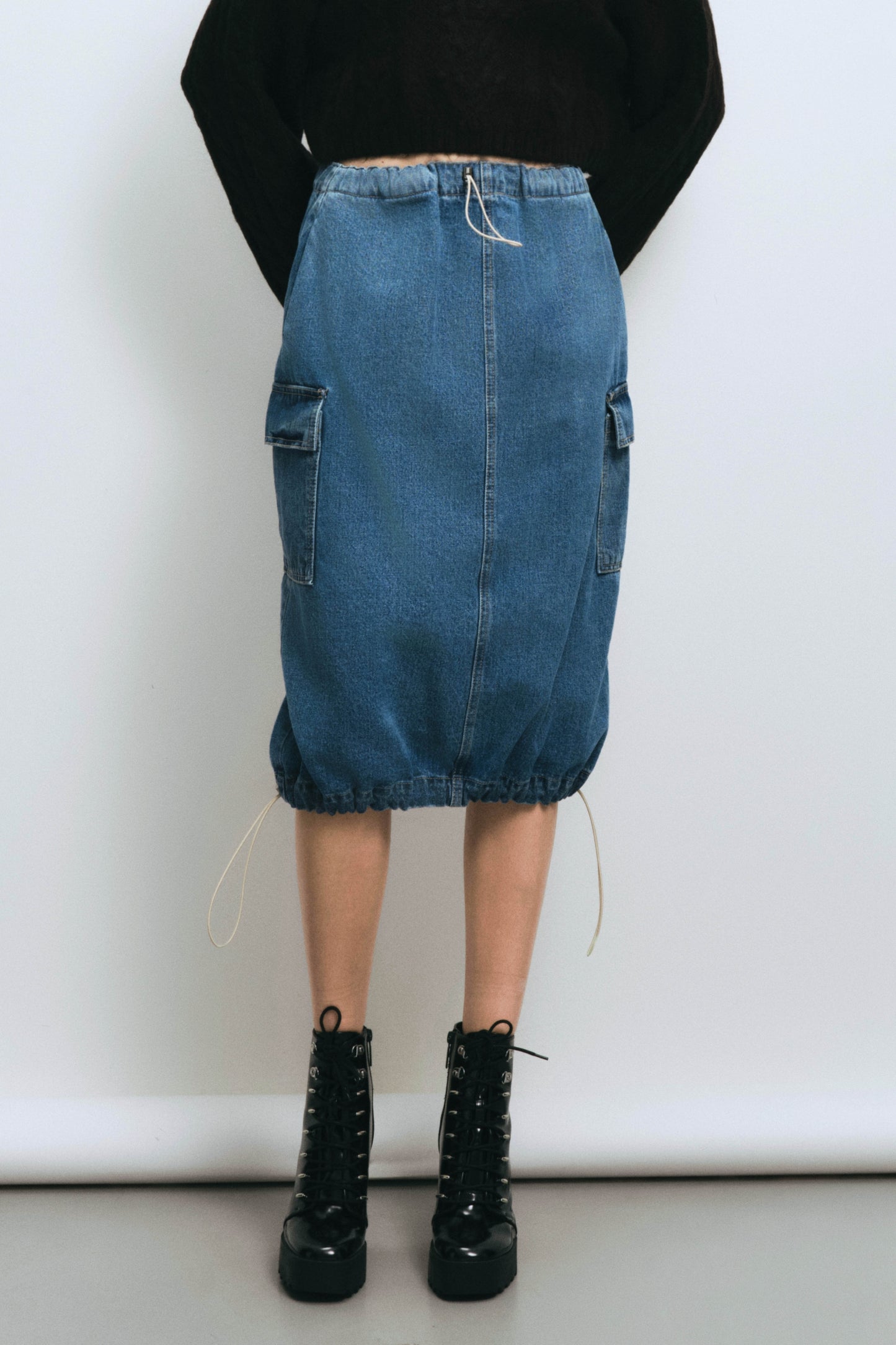 Midi Denim Skirt