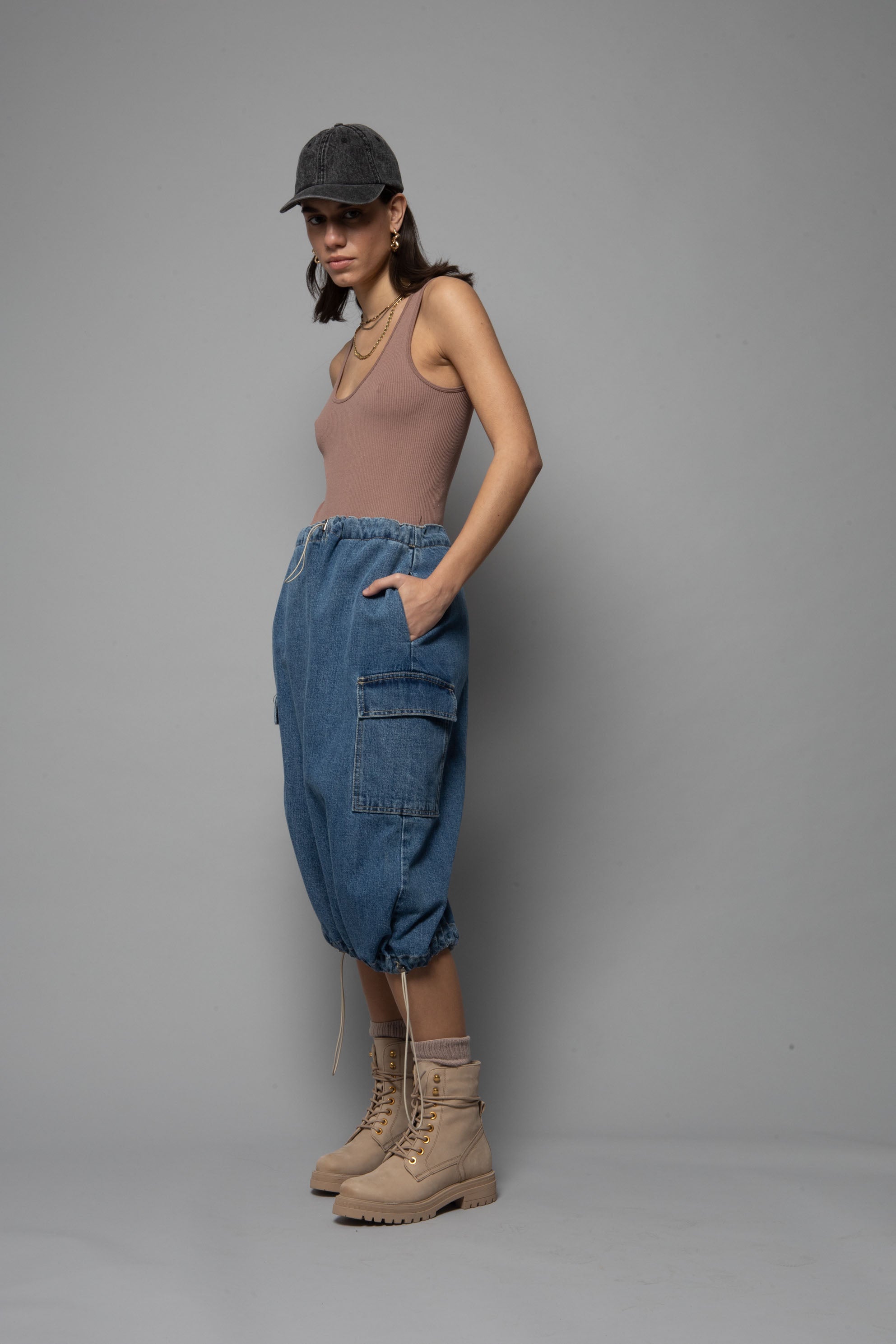 Midi Denim Skirt
