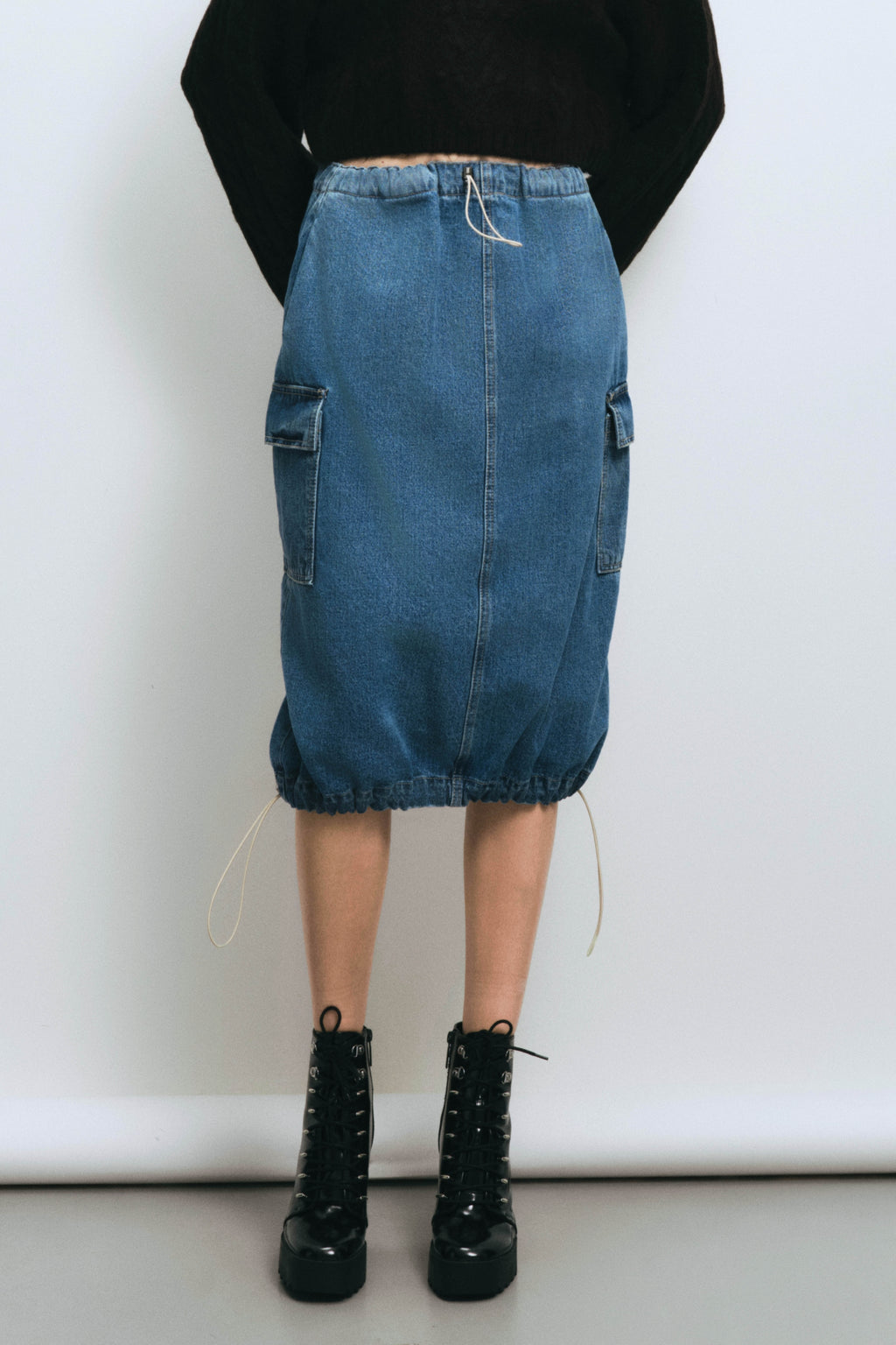 Midi Denim Skirt