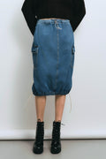 Midi Denim Skirt